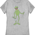 Gray Womens Kermit's Flowers Muppets Shirt product image 1