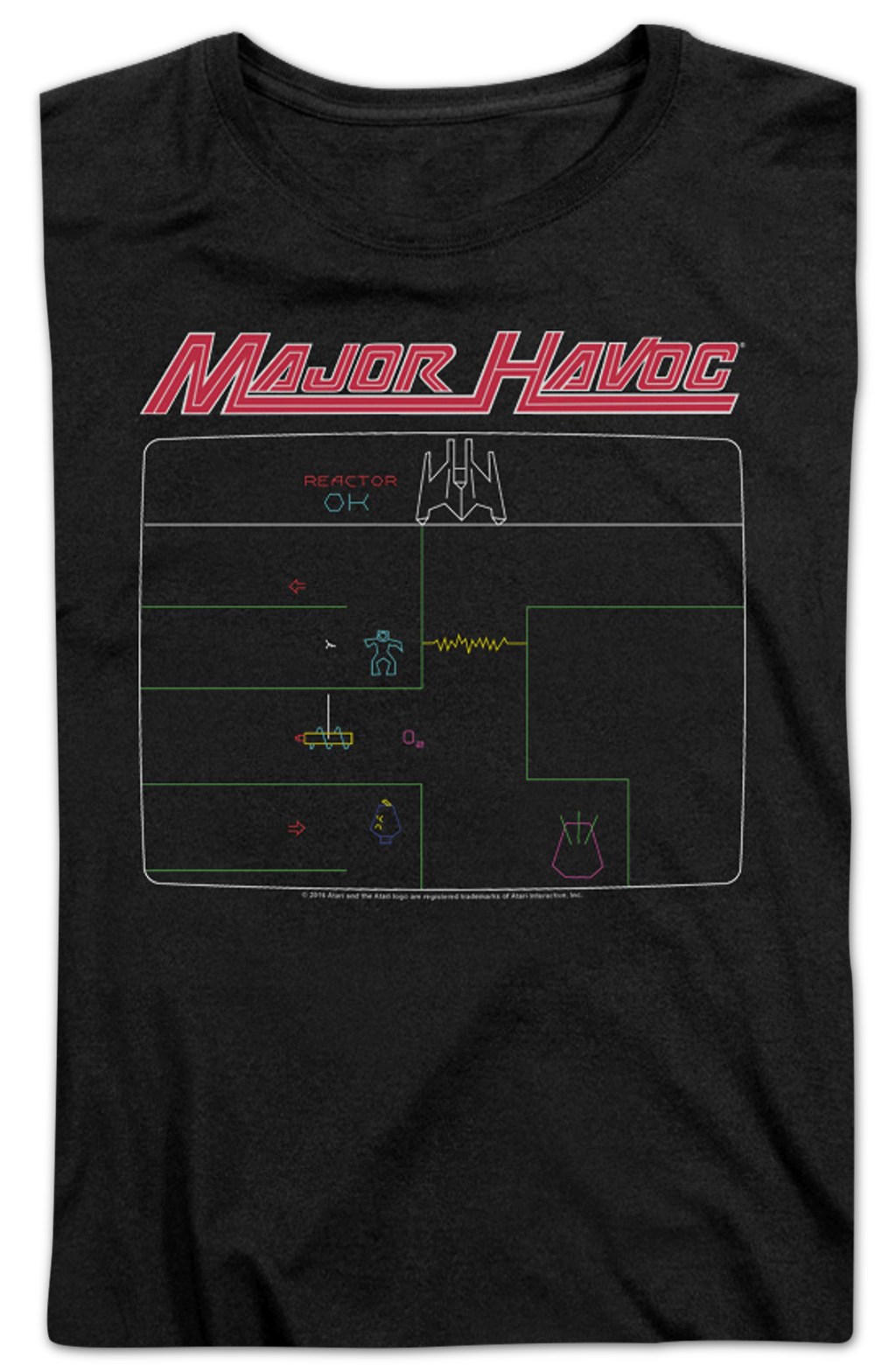 Womens Major Havoc Screen Atari Shirt product image 2