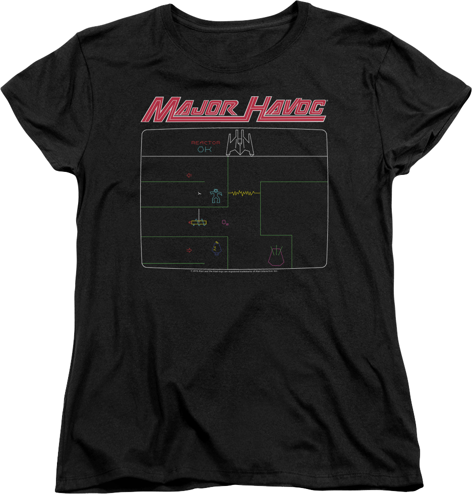 Womens Major Havoc Screen Atari Shirt product image 1