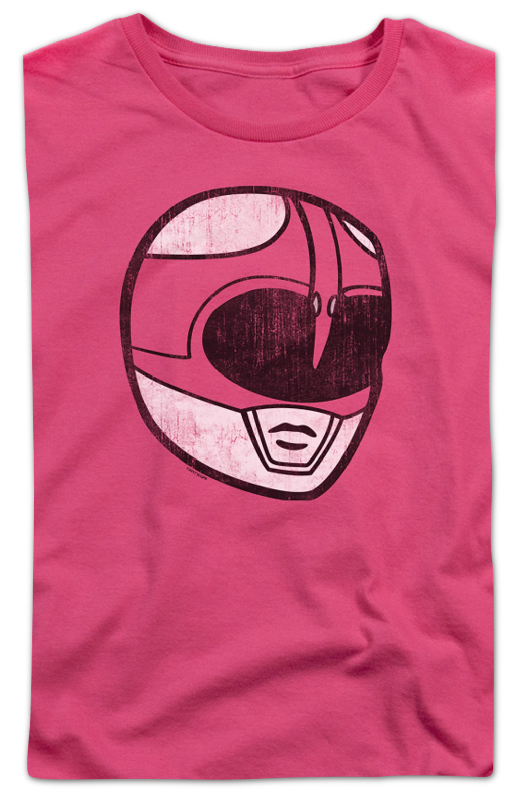 Womens Pink Ranger Helmet Mighty Morphin Power Rangers Shirt product image 2