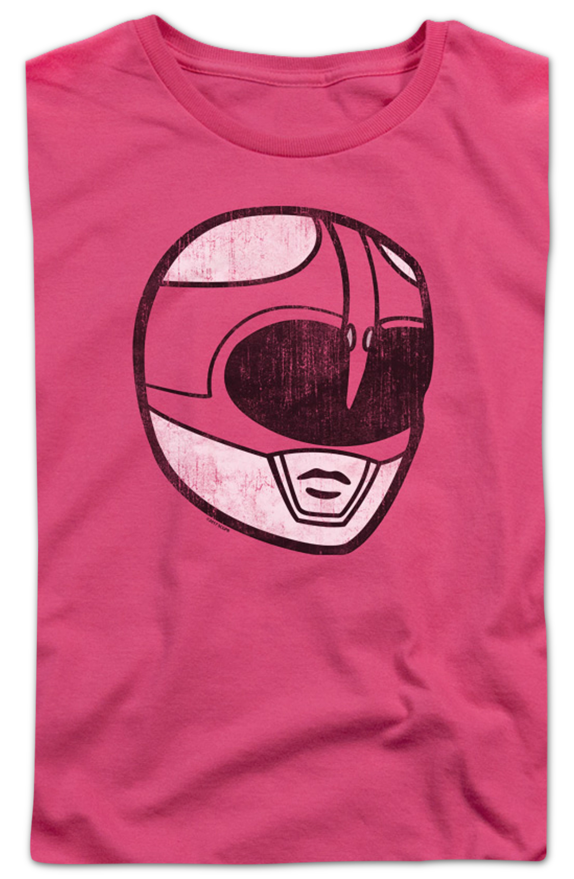 Womens Pink Ranger Helmet Mighty Morphin Power Rangers Shirt product image 2