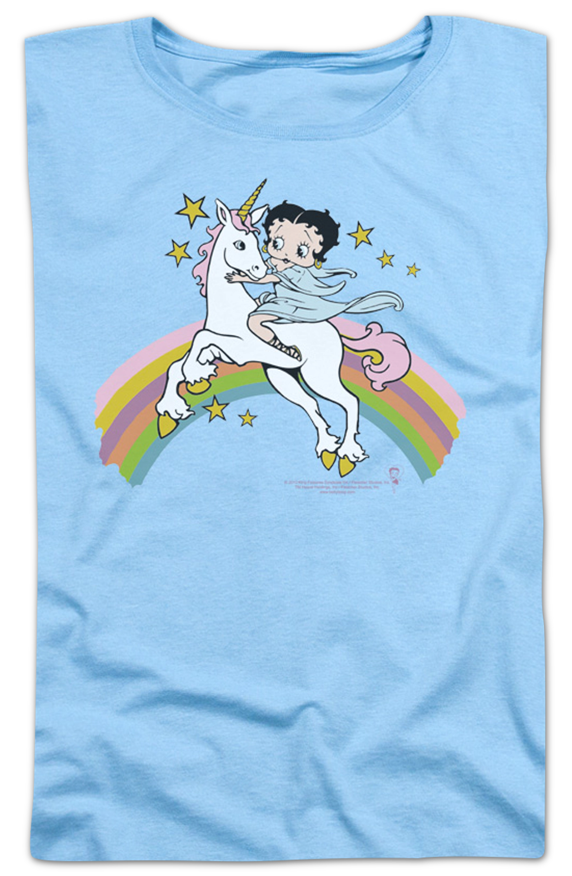 Womens Unicorn Betty Boop Shirt product image 2