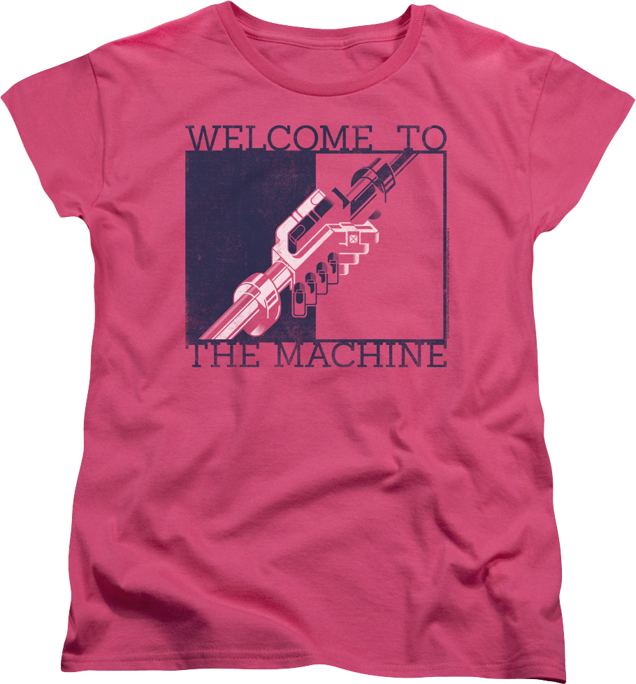 Womens Welcome To The Machine Pink Floyd Shirt product image 1