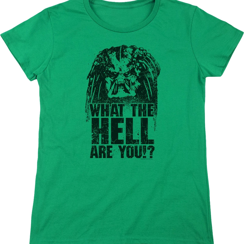 Womens What The Hell Are You Predator Shirt product image 1