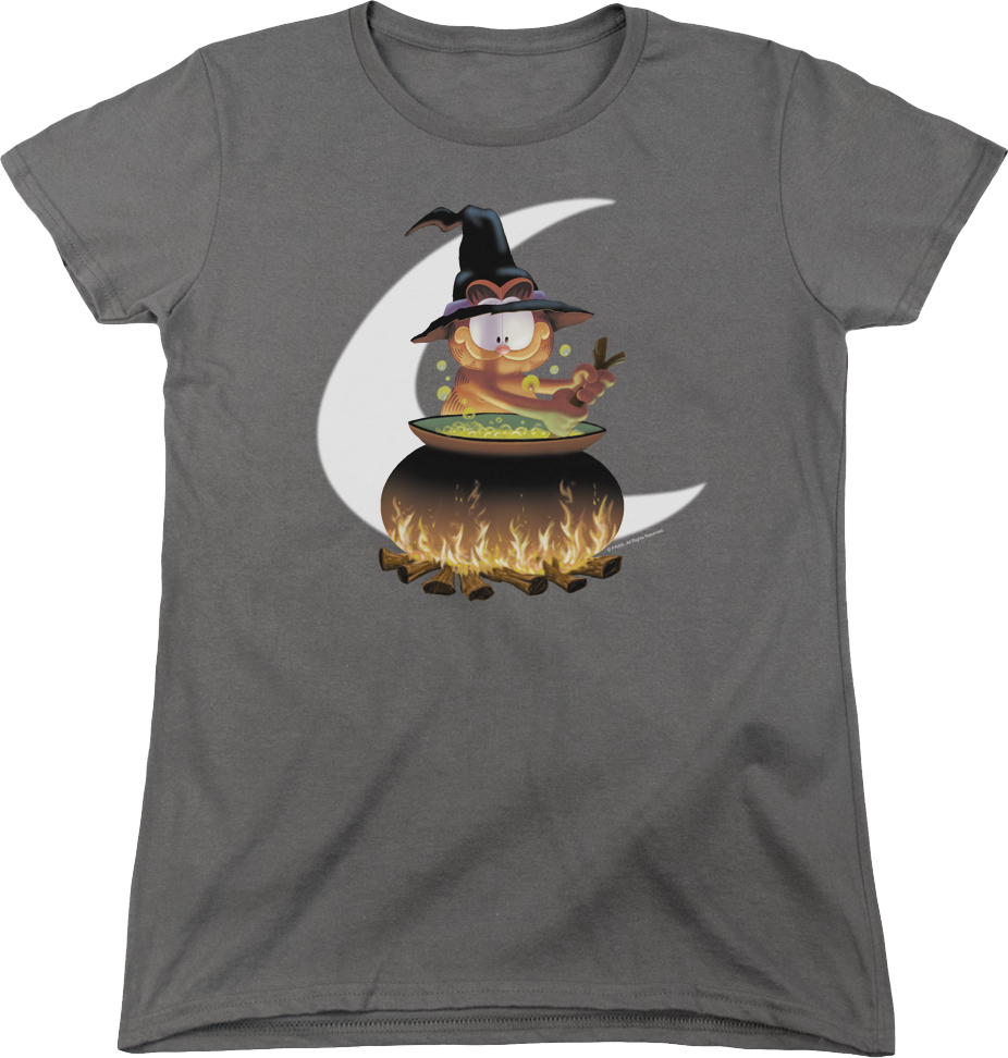 Womens Witch's Pot Garfield Shirt product image 1