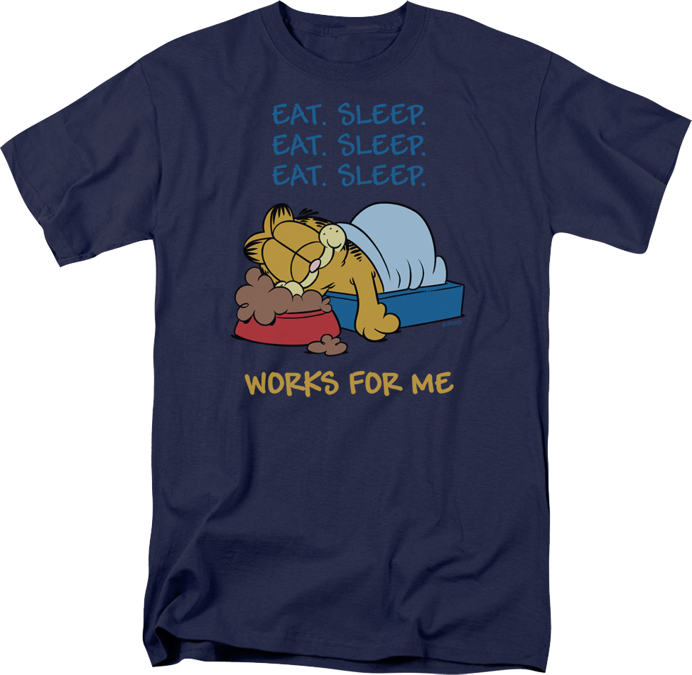 Works For Me Garfield T-Shirt product image 1