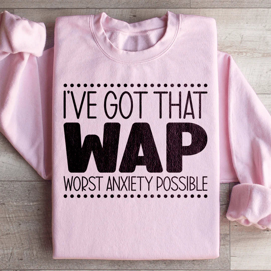 Relatable Mental Health Humor Fleece – \"I've Got That WAP: product image 4