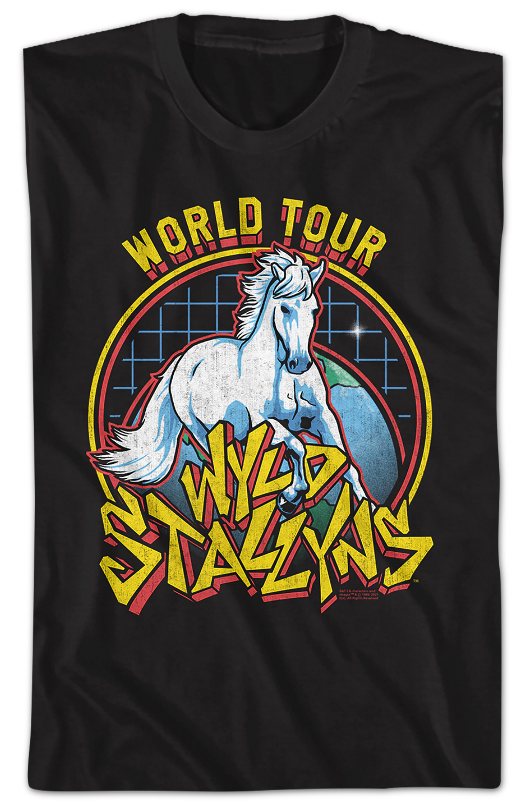 Wyld Stallyns World Tour Poster Bill and Ted T-Shirt