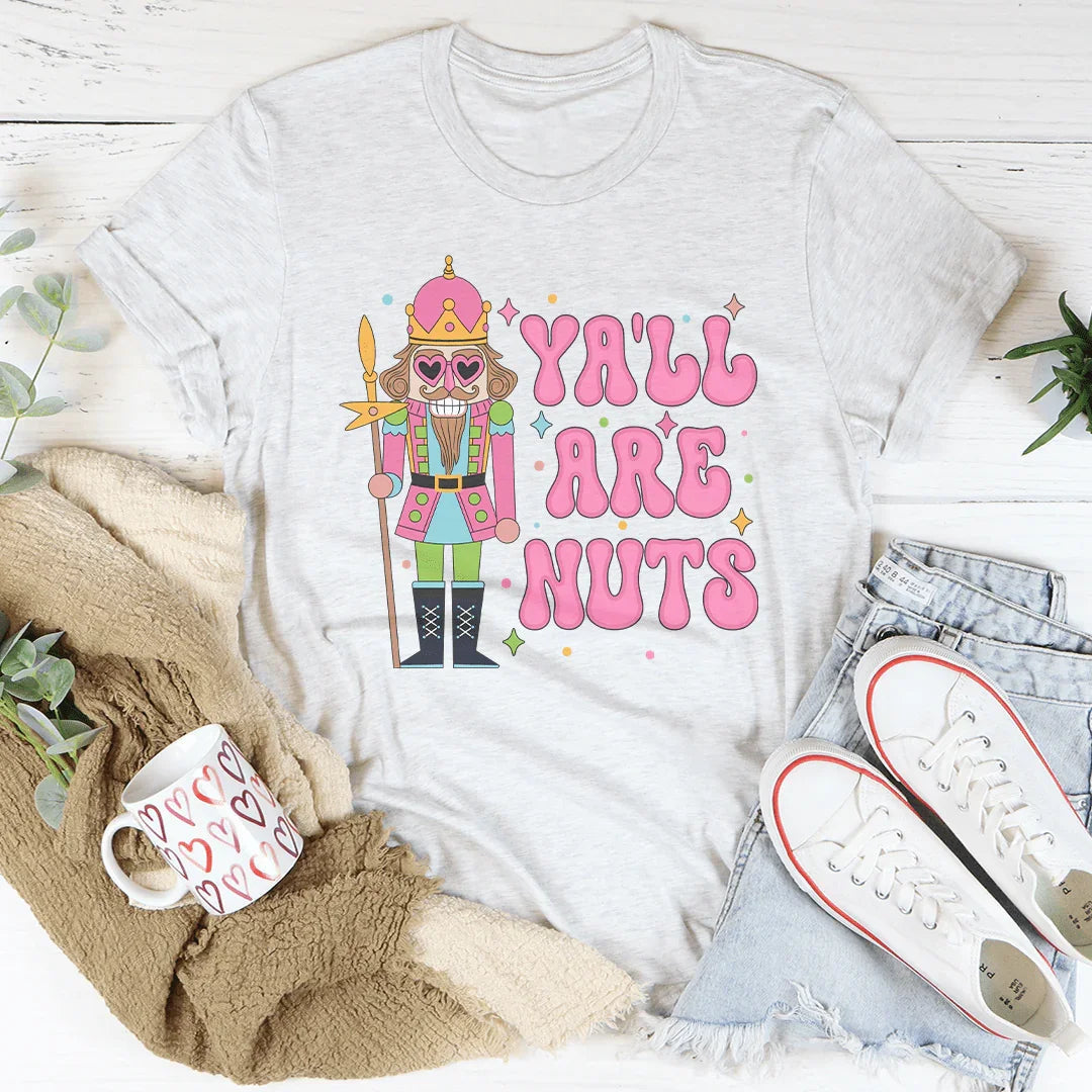 Ya'll Are Nuts Pink Tee product image 2