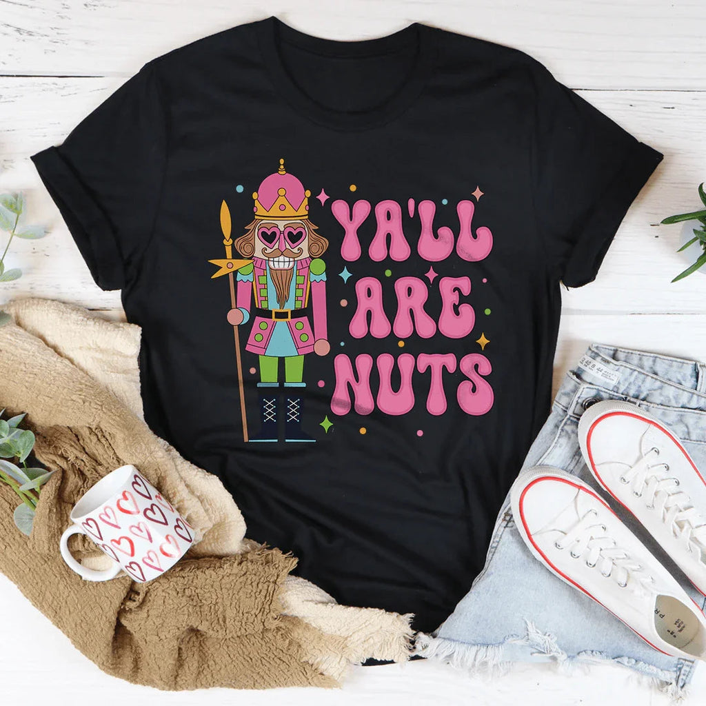 Ya'll Are Nuts Pink Tee product image 3