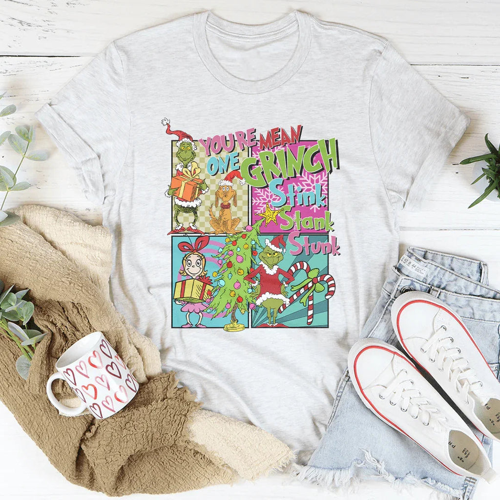 You A Mean One Grinch Stink Stank Stunk Cindy Lou Who Tee product image 2
