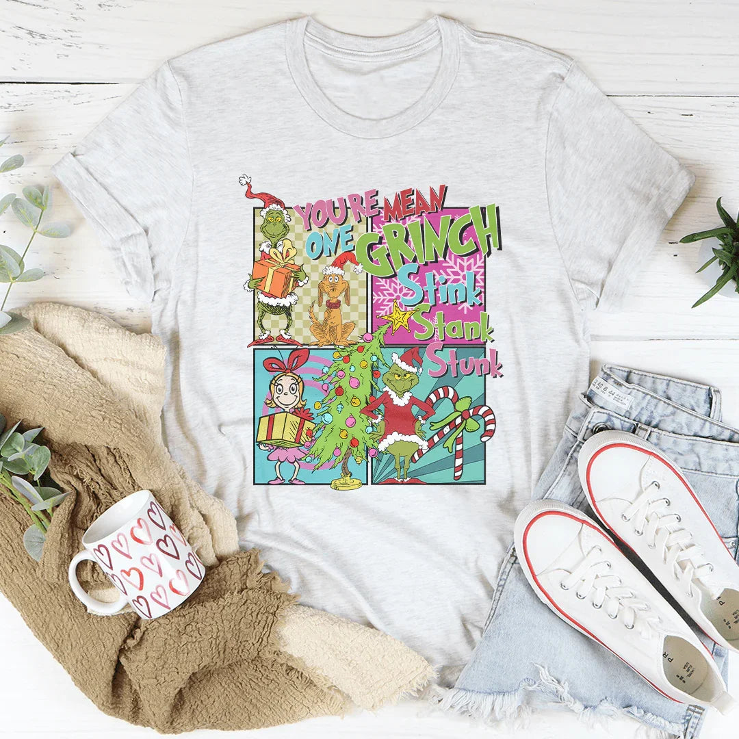 You A Mean One Grinch Stink Stank Stunk Cindy Lou Who Tee product image 2