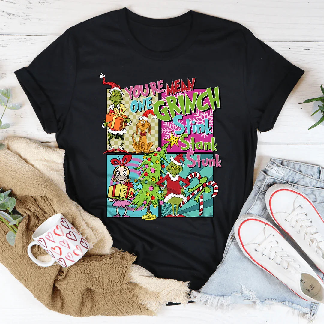 You A Mean One Grinch Stink Stank Stunk Cindy Lou Who Tee product image 3