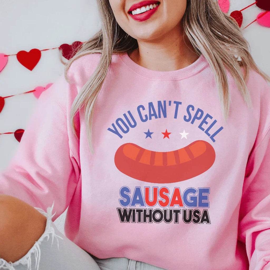 You Can't Spell Sausage Without USA Tee product image 3