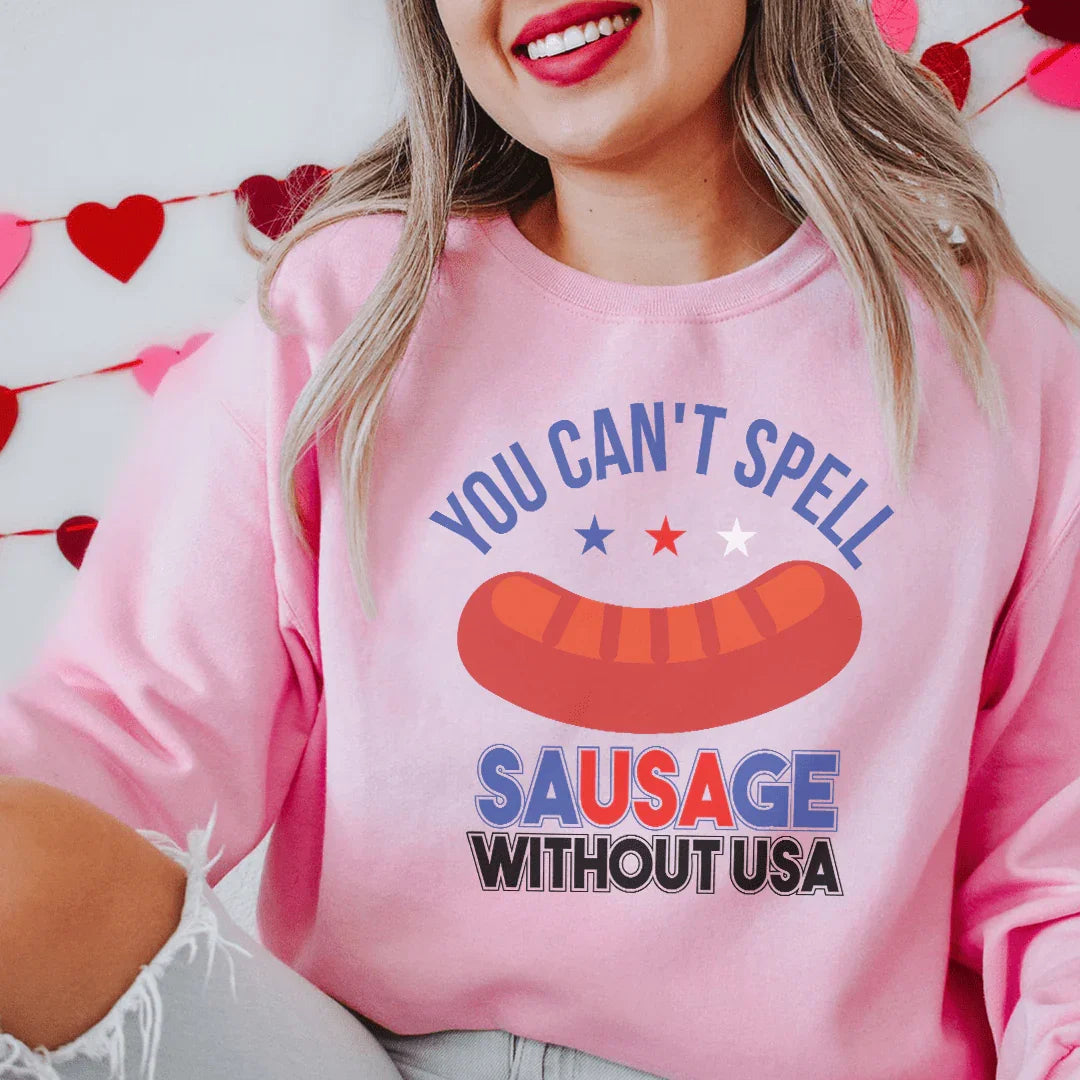 You Can't Spell Sausage Without USA Tee product image 3