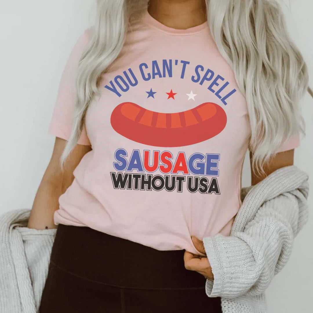 You Can't Spell Sausage Without USA Tee product image 1