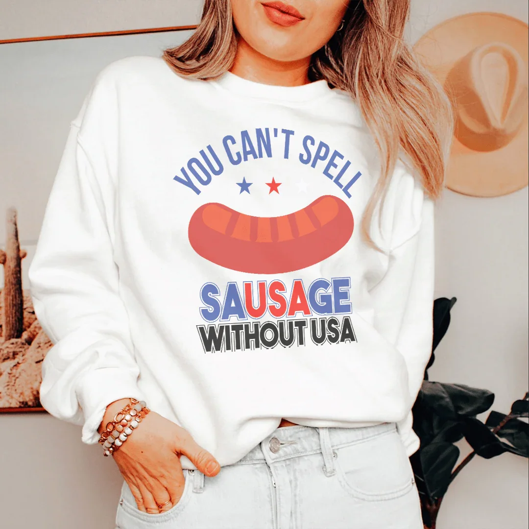 You Can't Spell Sausage Without USA Tee product image 2