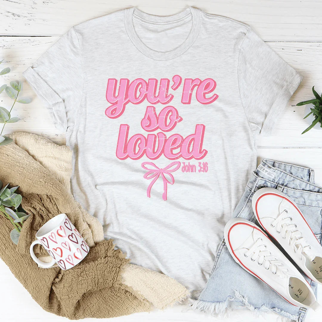 You're So Loved John 3:16 Tee product image 4
