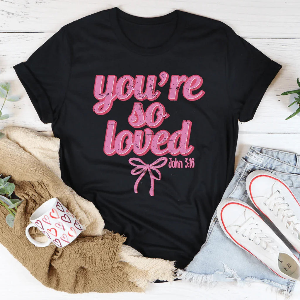 You're So Loved John 3:16 Tee product image 6