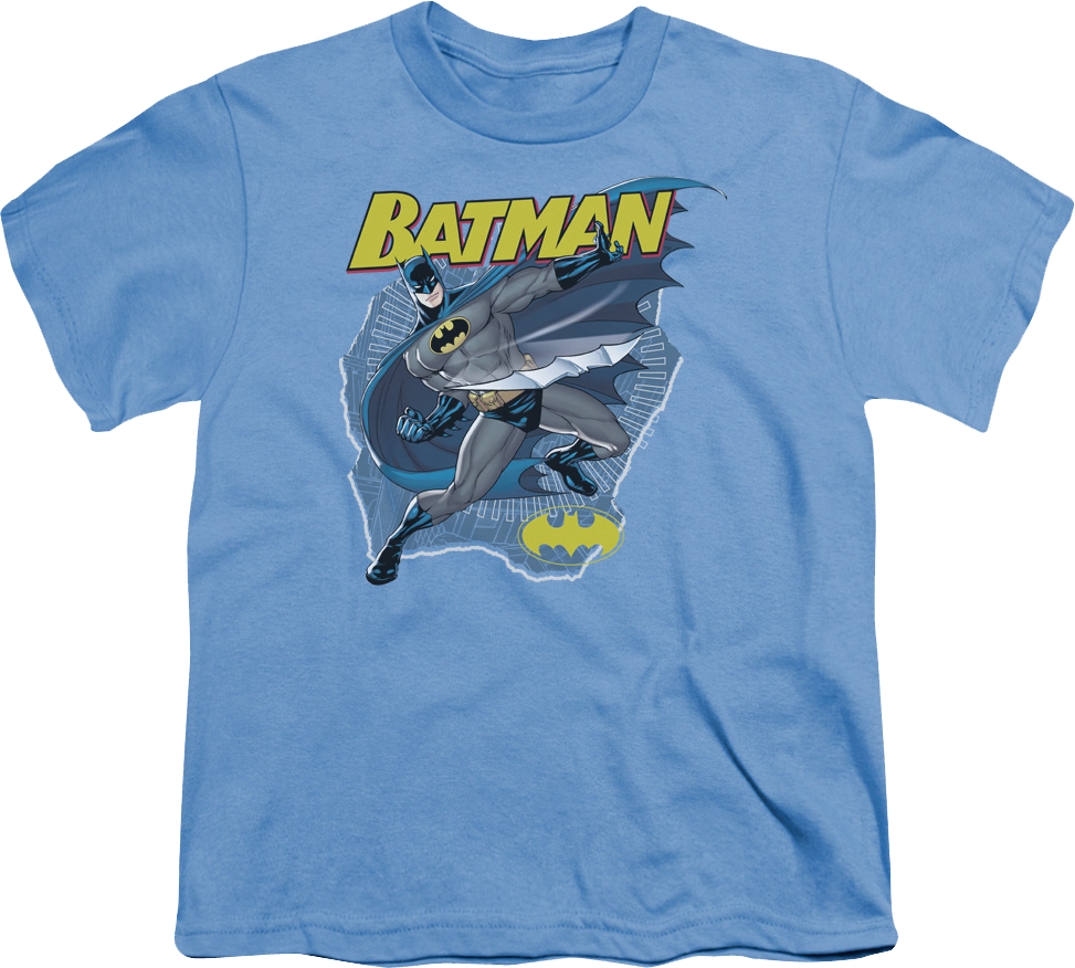Youth Batman Throws His Batarang DC Comics Shirt product image 1