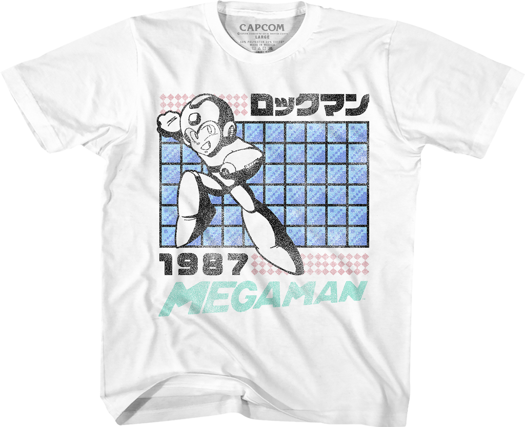 Youth Distressed Mega Man Shirt product image 1