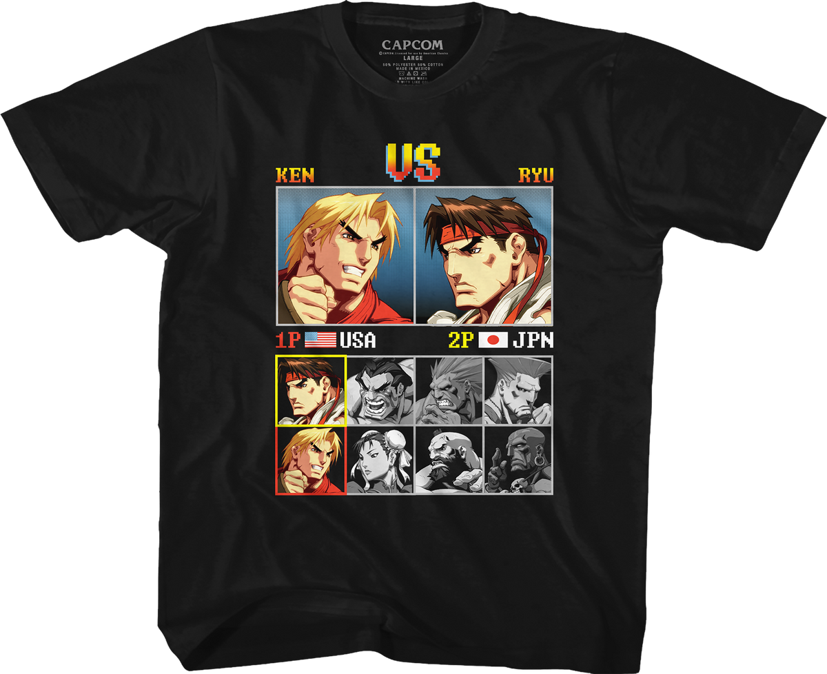 Youth Ken vs Ryu Street Fighter Shirt product image 1