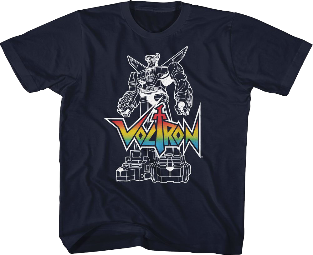 Youth Outlined Defender of the Universe Voltron Shirt product image 1